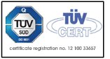 Update Version ISO 9001:2008 'Quality Management System' since February 2010 By TUV SUD